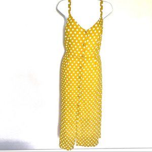 All in the favor yellow polka dots w/front buttons